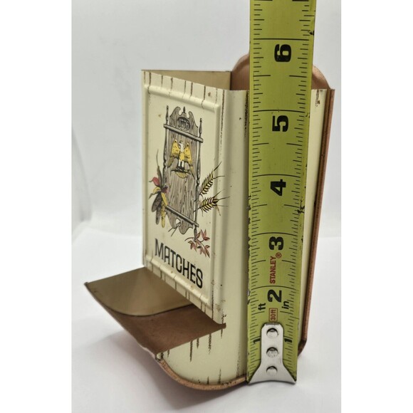 Vintage Match Safe Holder 6" Tall Open Sides for Striking Make Offer - Picture 8 of 12
